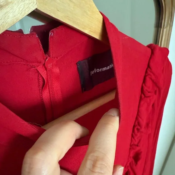 Reformation Scarlet Red Blouse - Picture 4 of 6